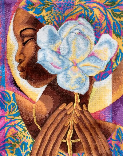 Schema punto croce Magnolia6