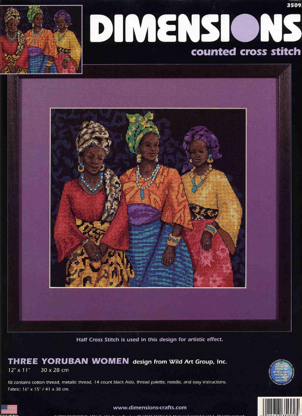 Schema punto croce TRES MUJERES 1