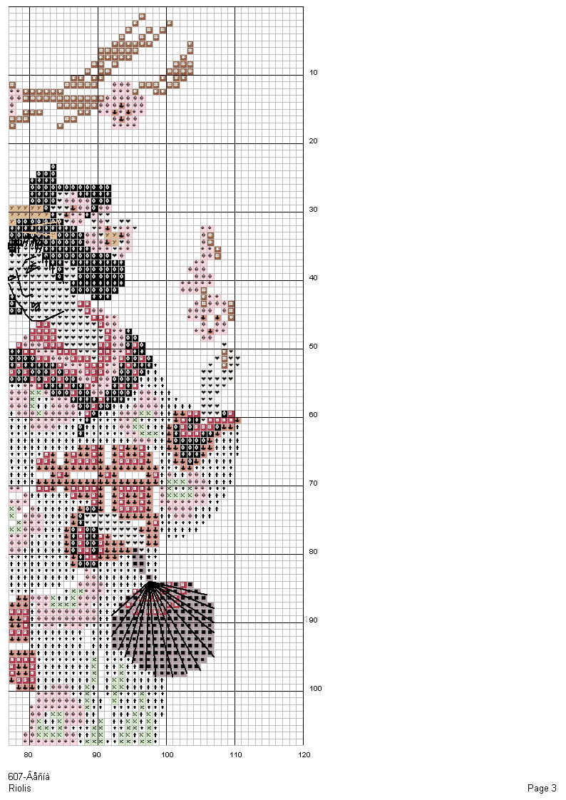 Schema punto croce Cinese Seduta 4