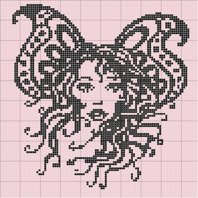 Schema punto croce Donna Fatina