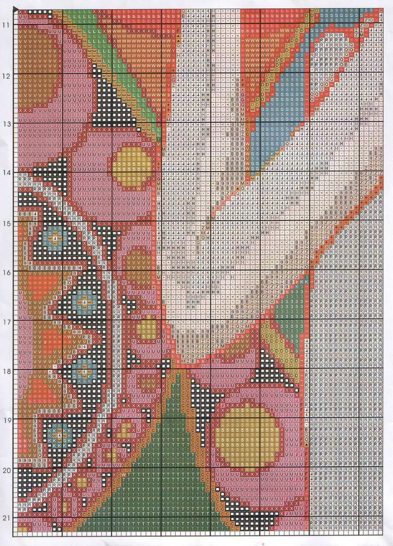 Schema punto croce Estiva4