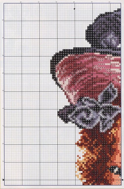 Schema punto croce Madame 4
