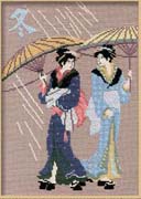 Schema punto croce Cinese Azzurra 1