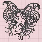 Schema punto croce Donna Fatina
