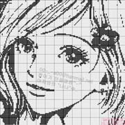 Schema punto croce Donna Monocolore 2