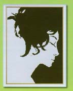 Schema punto croce Donna Nera 1