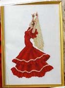 Schema punto croce Spagnola Rossa 1