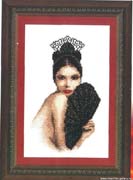 Schema punto croce Ventaglio 1