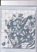 Schema punto croce Viso Monocromato 3