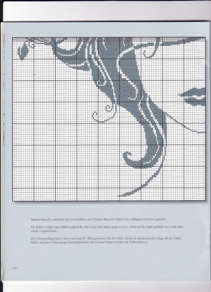 Schema punto croce Viso Monocromato 5