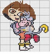 Schema punto a croce Dora e Babouche