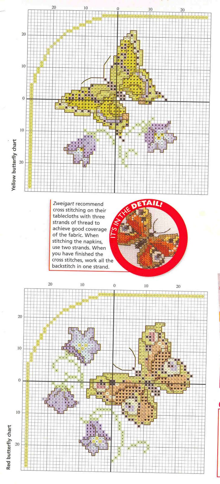 Schema punto croce Farfalle10