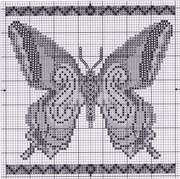 Schema punto croce Farfalla 1a