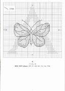 Schema punto croce Farfalla A
