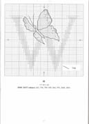 Schema punto croce Farfalla W