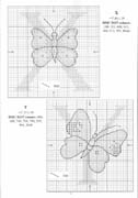 Schema punto croce Farfalla Xy