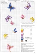 Schema punto croce Farfalle 25