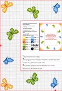 Schema punto croce Farfalle 28