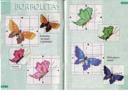 Schema punto croce Farfalle 4