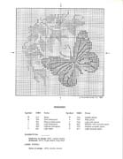 Schema punto croce Quadro Farfalle Fiori E