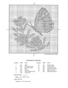 Schema punto croce Quadro Farfalle Fiori G