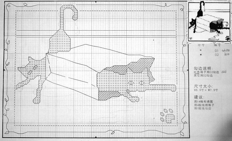 Schema punto croce Gatti In Scatola