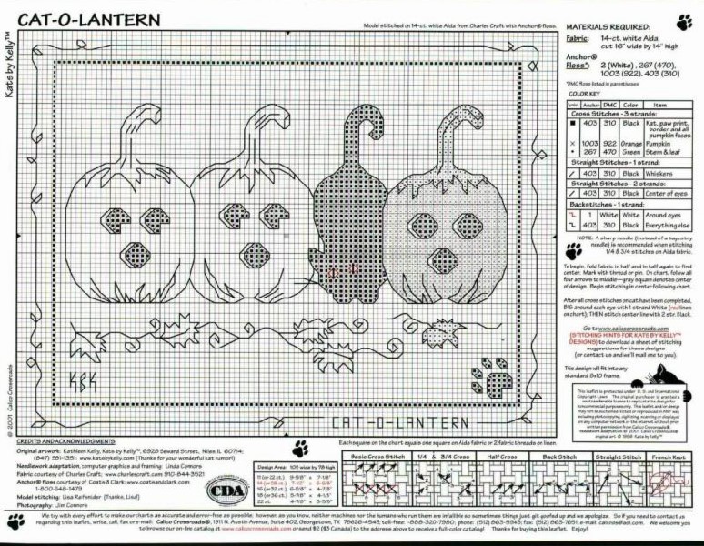 Schema punto croce Gatto Nero Zuzza2
