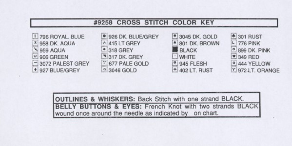 Schema punto croce Love Cats 1g