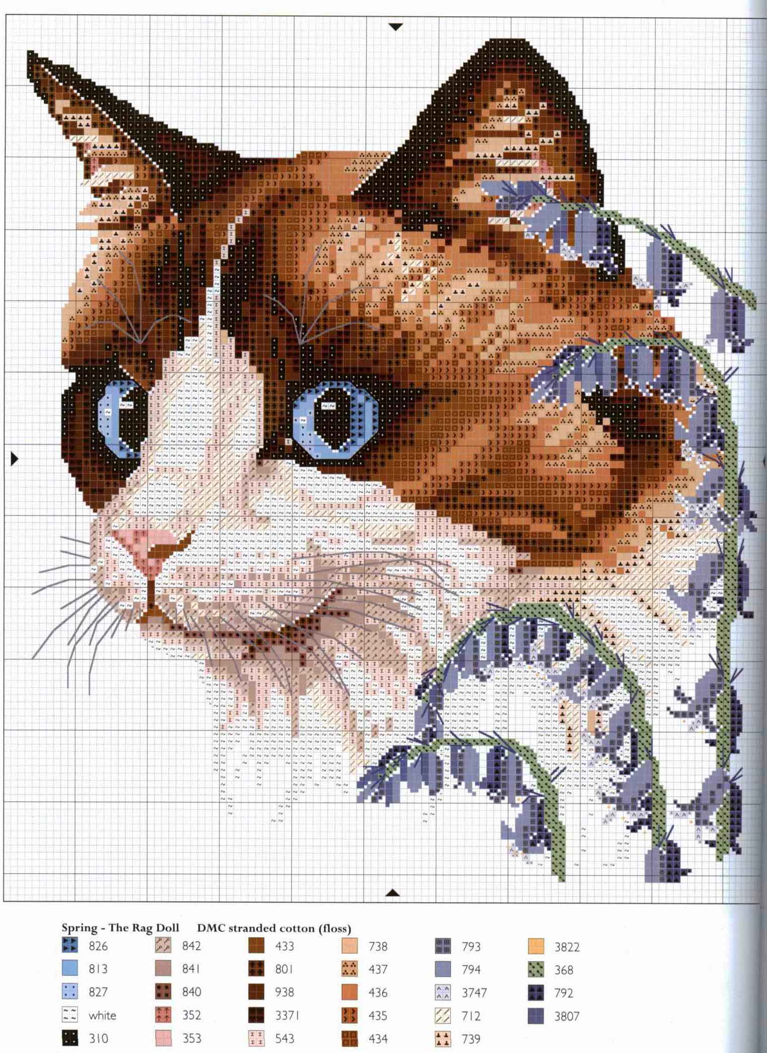 Schema punto croce Quattro Gatti5