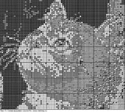 Schema punto croce Gattini Albero 1e