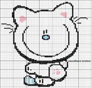 Schema punto croce Gattino Simpatico