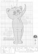 Schema punto croce Gatto Cassie2