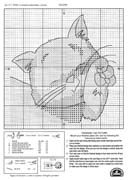 Schema punto croce Gatto Fusa 2