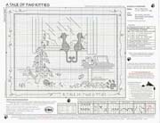 Schema punto croce Gatto Nero Finestra2
