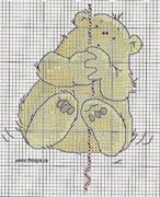 Schema punto croce Gatto Su Corda