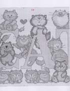 Schema punto croce Love Cats 1d