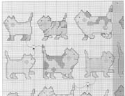 Schema punto croce Quadro Gattini2