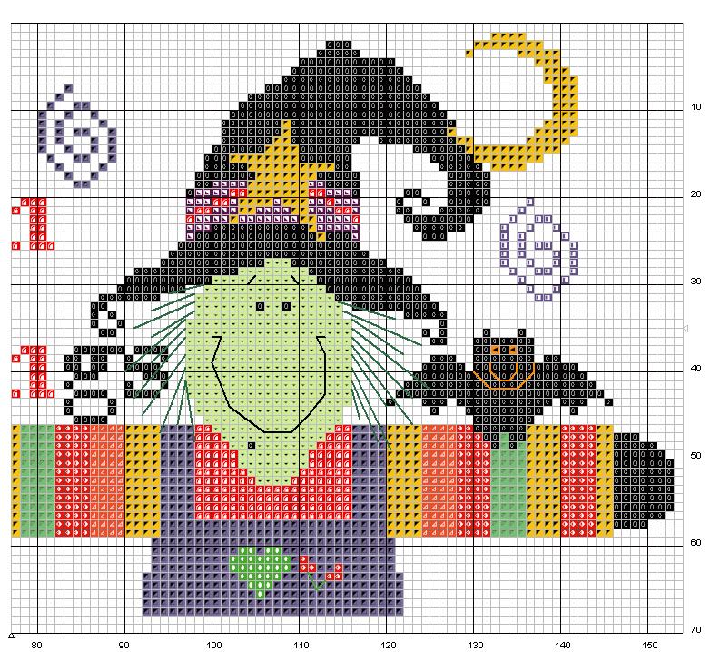 Schema punto croce Pannello Halloween 2