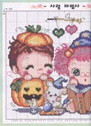 Schema punto croce Hallowin 1