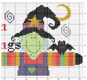 Schema punto croce Pannello Halloween 2