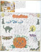 Schema punto croce Sampler Halloween 1
