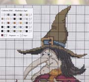 Schema punto croce Strega 4