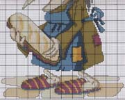 Schema punto croce Strega 7