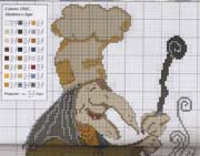 Schema punto croce Strega 9