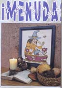 Schema punto croce Strega Giardino 1