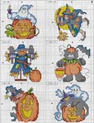 Schema punto croce Zucche 3