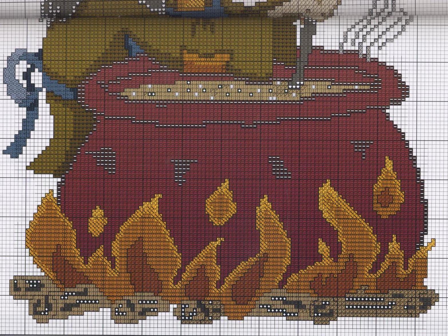 Schema punto croce Strega 10