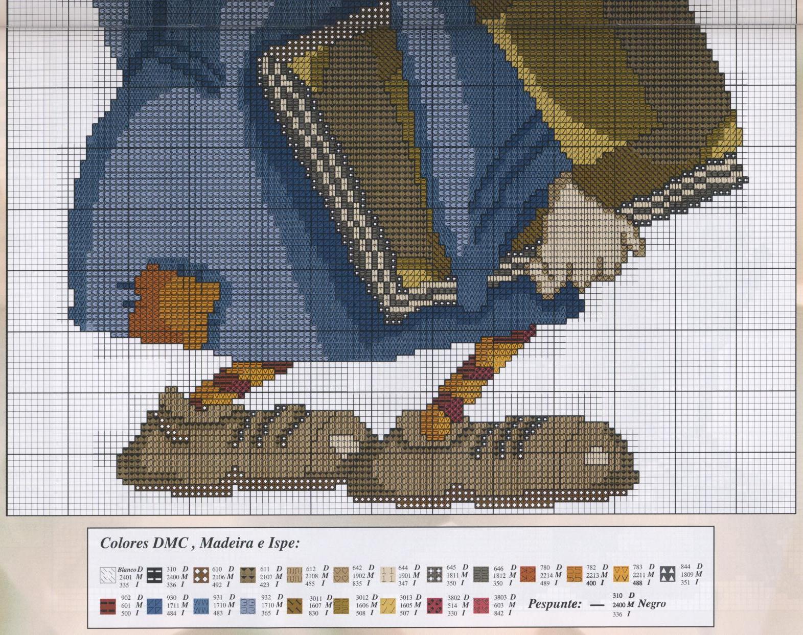 Schema punto croce Strega 13