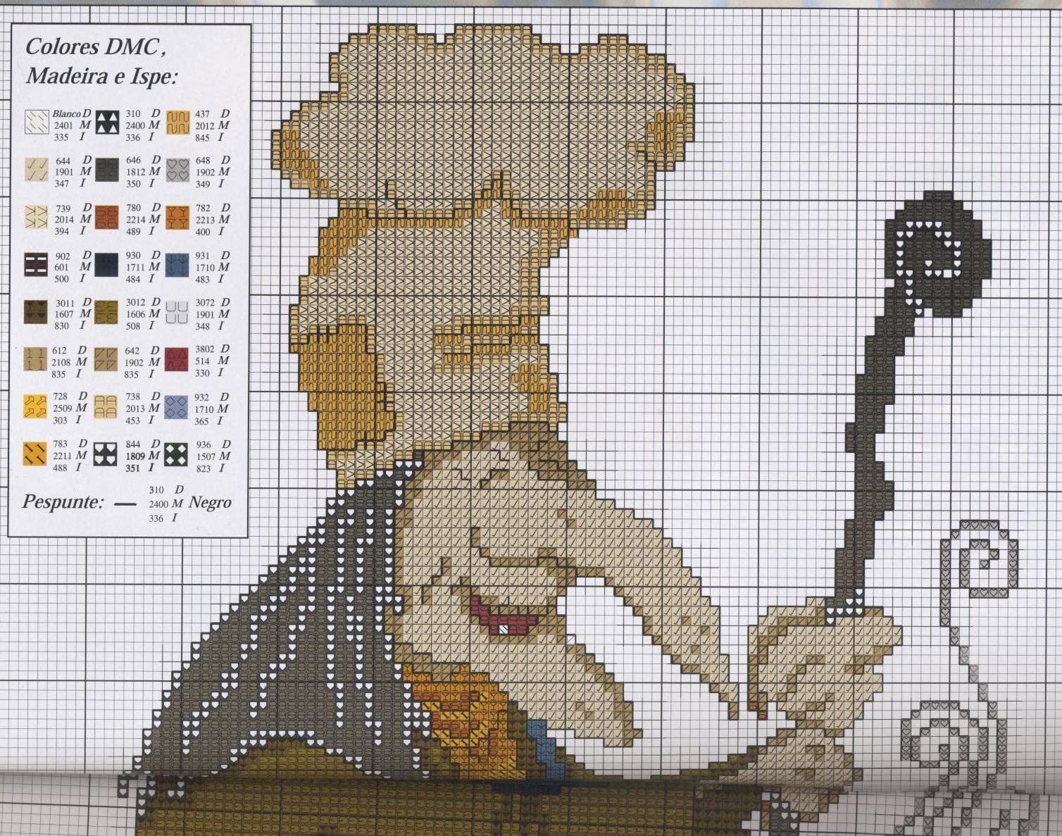 Schema punto croce Strega 9