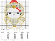 Schema punto croce Hello Kitty 70